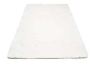 Vloerkleed Silk Antislip Shaggy Romig Wit