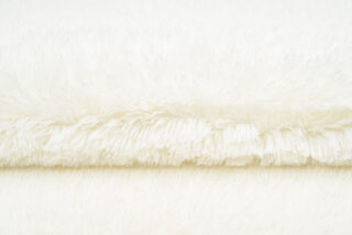 Vloerkleed Silk Antislip Shaggy Romig Wit