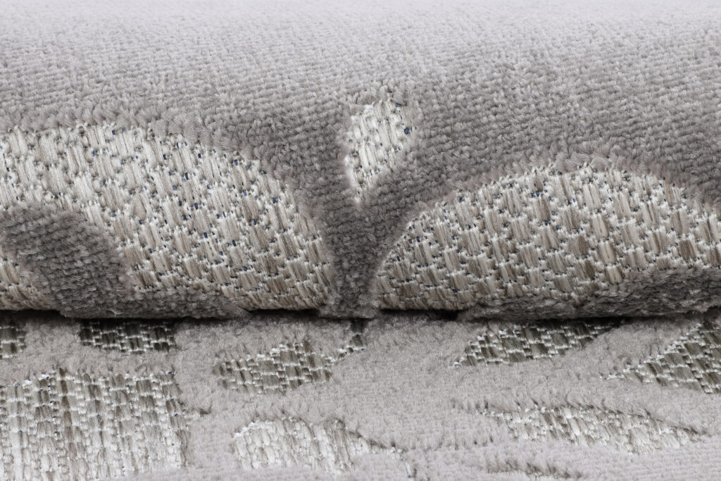 Buitenkleed Patio Rond Grijs Ornamenten