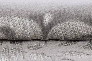 Buitenkleed Patio Rond Grijs Ornamenten