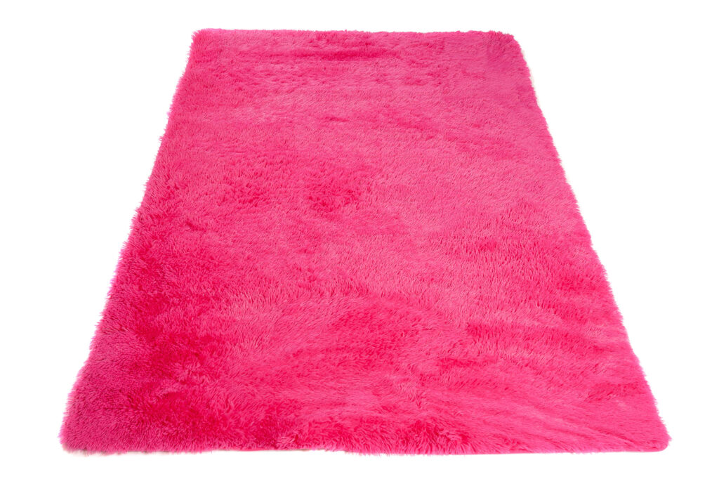 Vloerkleed Silk Antislip Shaggy Roze