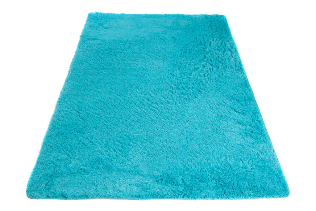 Vloerkleed Silk Antislip Shaggy Turkoois