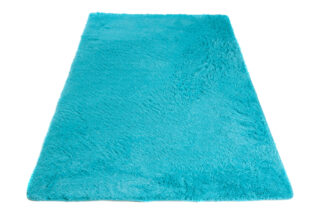 Vloerkleed Silk Antislip Shaggy Turkoois