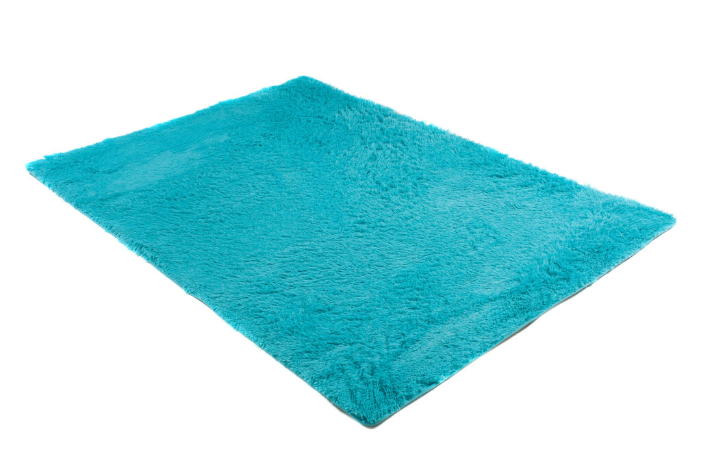 Vloerkleed Silk Antislip Shaggy Turkoois