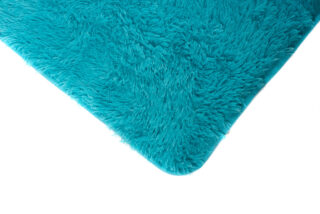 Vloerkleed Silk Antislip Shaggy Turkoois
