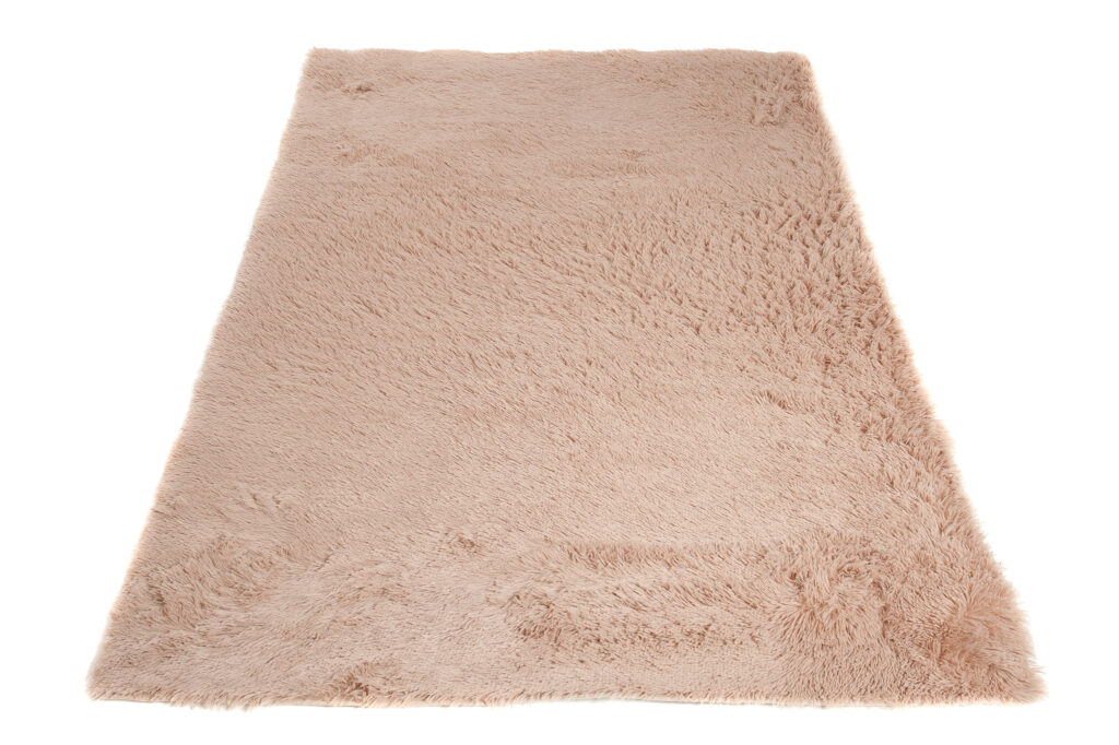 Vloerkleed Silk Antislip Shaggy Licht Beige