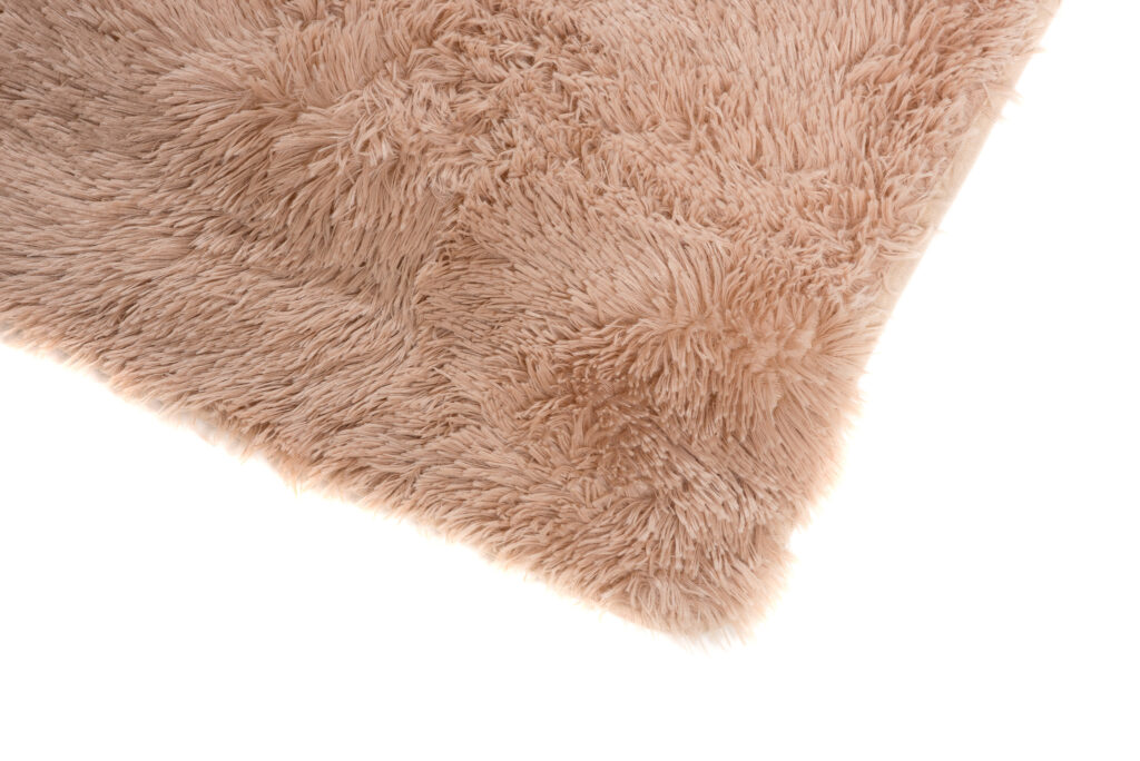 Vloerkleed Silk Antislip Shaggy Licht Beige