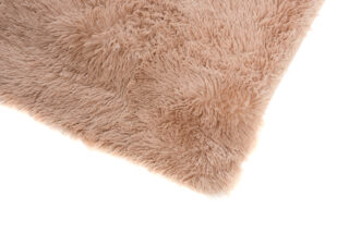 Vloerkleed Silk Antislip Shaggy Licht Beige