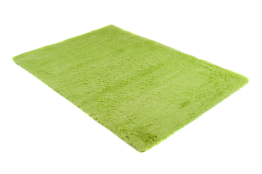 Vloerkleed Silk Antislip Shaggy Licht Groen