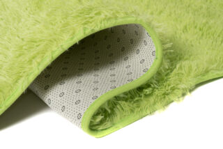 Vloerkleed Silk Antislip Shaggy Licht Groen
