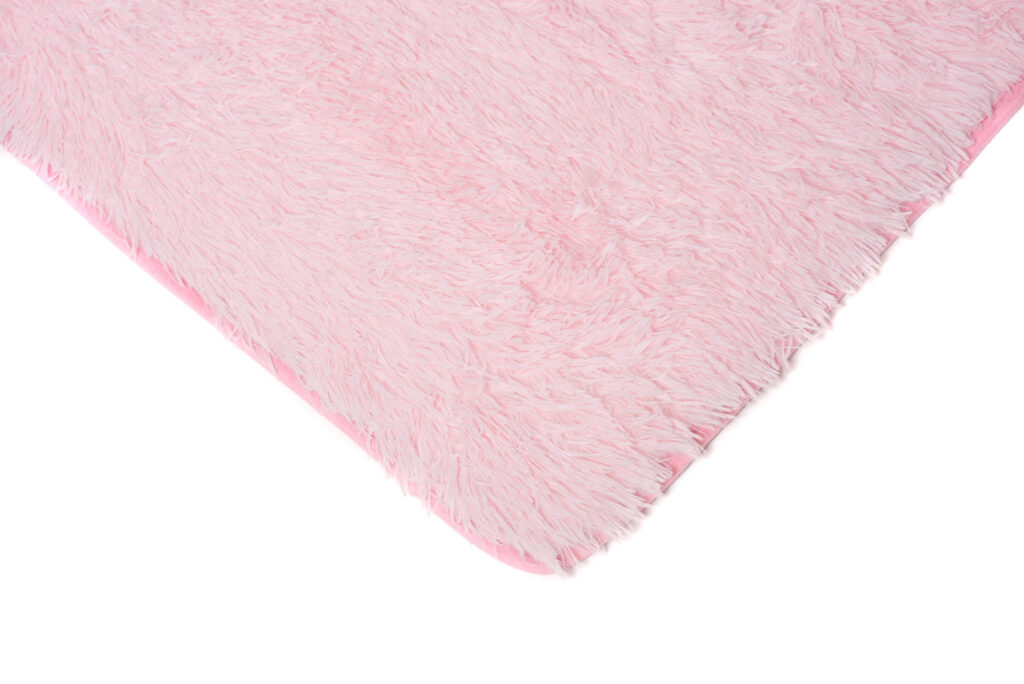 Vloerkleed Silk Antislip Shaggy Licht Roze