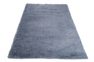 Vloerkleed Silk Antislip Shaggy Grijs Blauw
