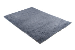 Vloerkleed Silk Antislip Shaggy Grijs Blauw