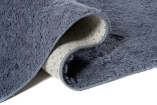 Vloerkleed Silk Antislip Shaggy Grijs Blauw