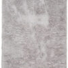Vloerkleed Silk Antislip Shaggy Licht Grijs