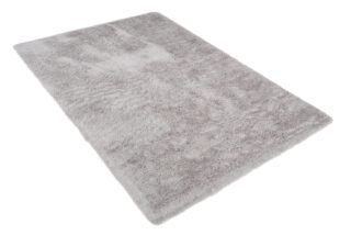 Vloerkleed Silk Antislip Shaggy Licht Grijs