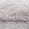 Vloerkleed Silk Antislip Shaggy Licht Grijs