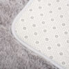 Vloerkleed Silk Antislip Shaggy Licht Grijs
