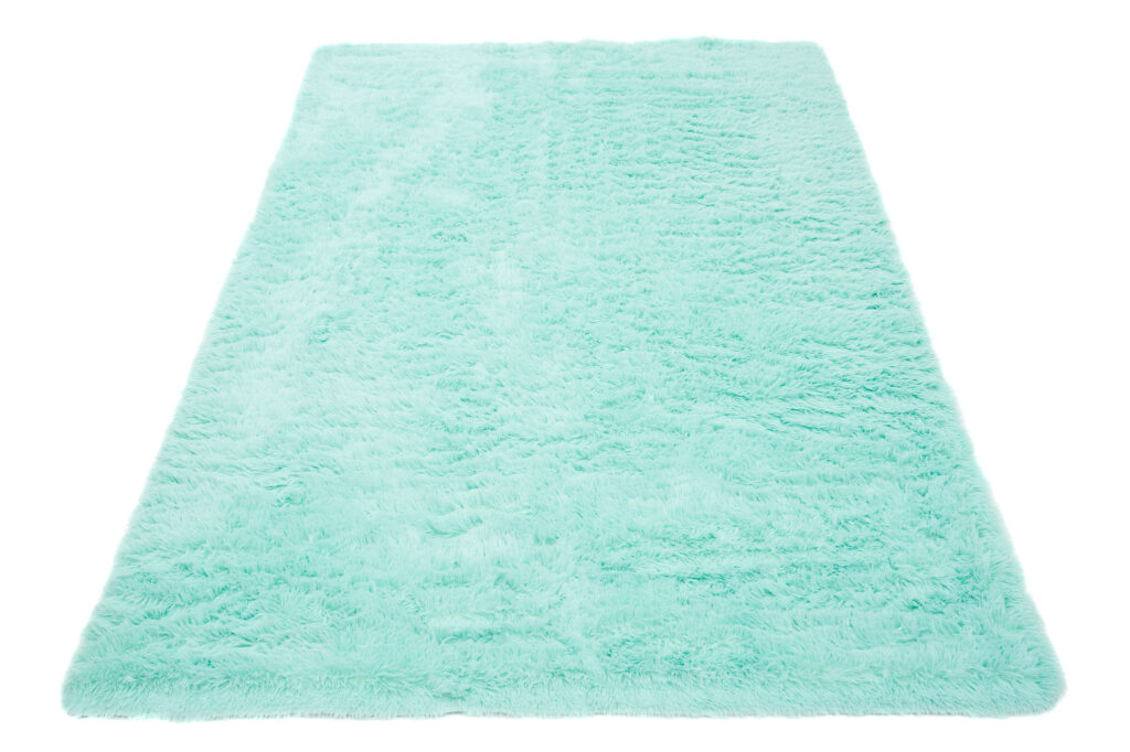 Vloerkleed Silk Antislip Shaggy Mintgroen
