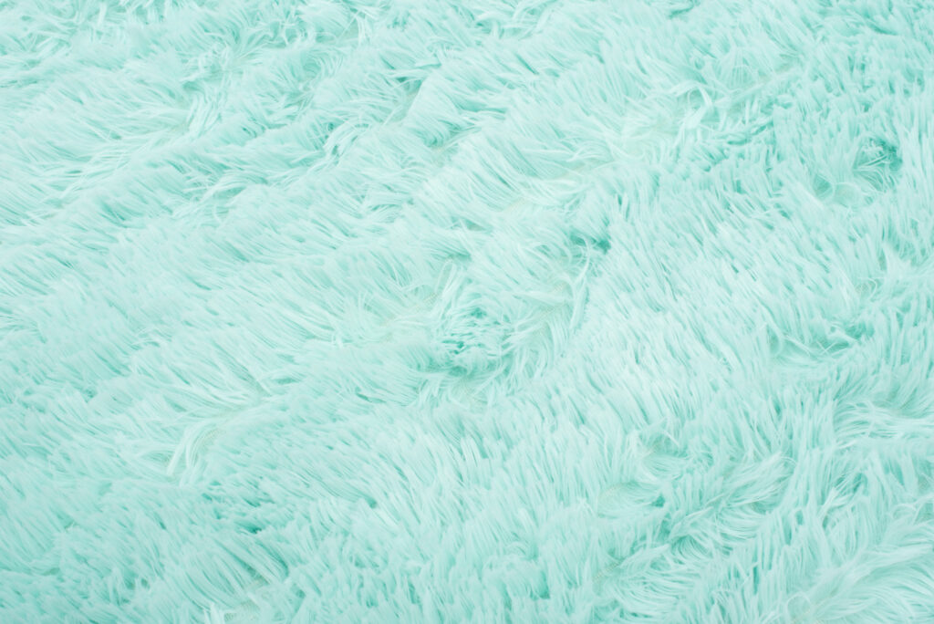 Vloerkleed Silk Antislip Shaggy Mintgroen