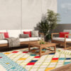 Vloerkleed Buitenkleed Patio Veelkleurig Ethno