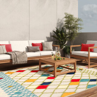 Buitenkleed Patio Veelkleurig Ethno