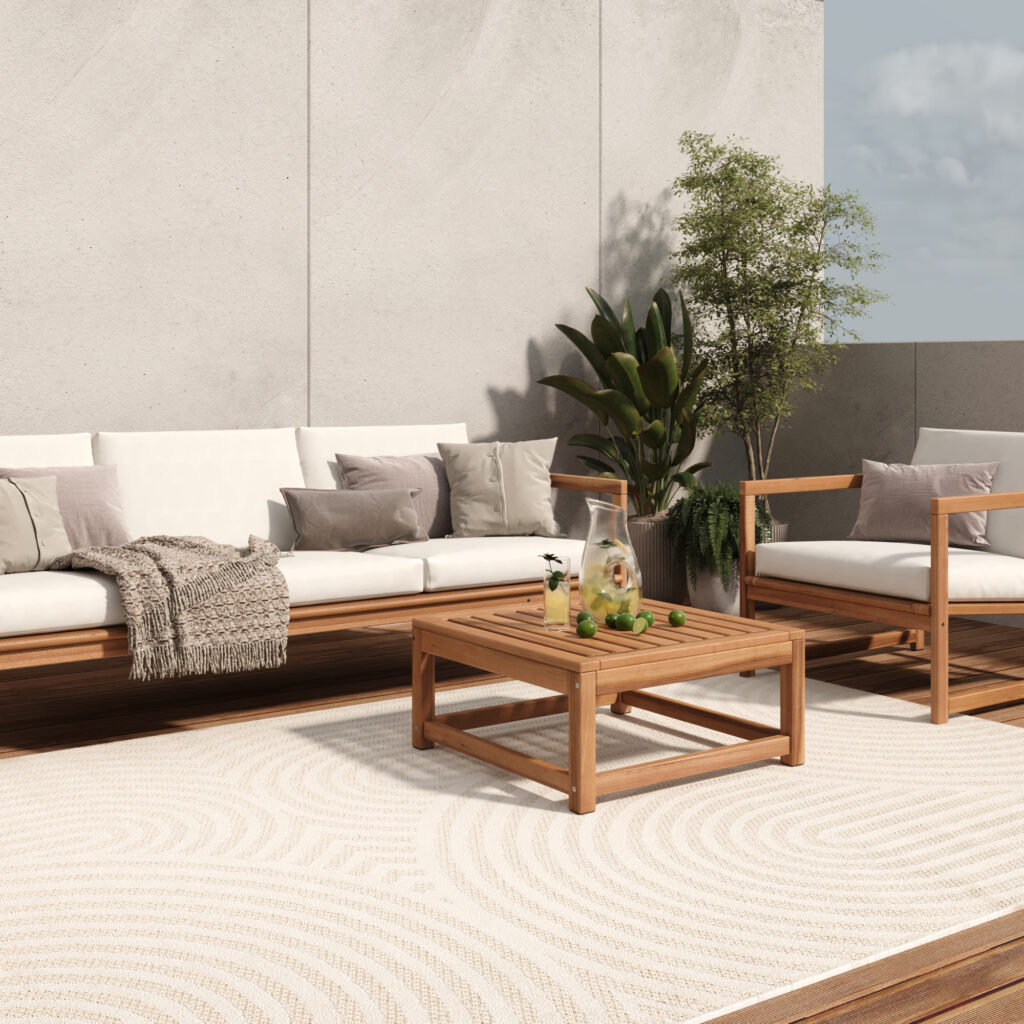 Buitenkleed Patio Creme Modern