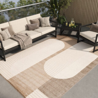 Buitenkleed Patio Creme Bruin