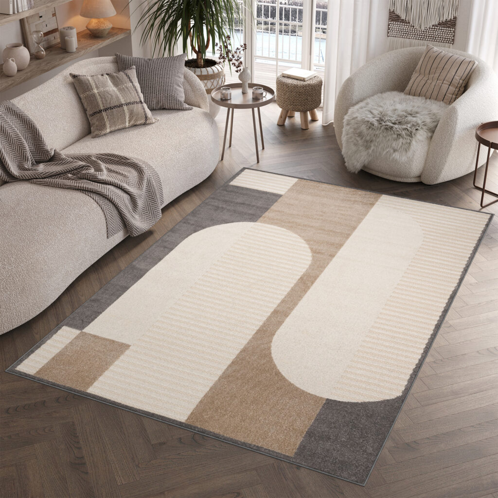 Buitenkleed Patio Creme Bruin Grijs