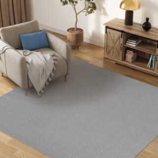 Vloerkleed Mono Vierkant Indoor Outdoor Licht Grijs