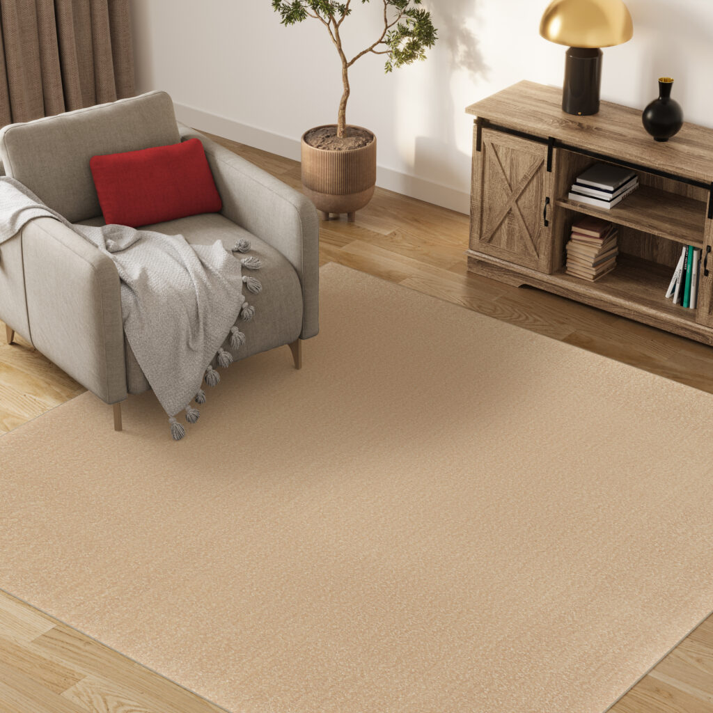 Vloerkleed Mono Vierkant Indoor Outdoor Beige