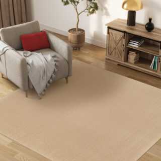 Vloerkleed Mono Vierkant Indoor Outdoor Beige