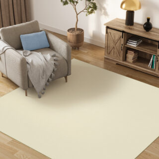 Vloerkleed Mono Vierkant Indoor Outdoor Creme