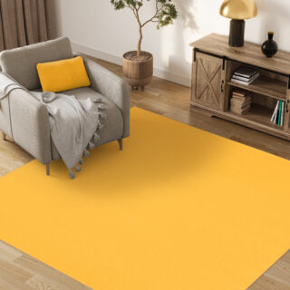 Vloerkleed Mono Vierkant Indoor Outdoor Geel