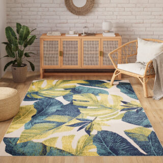 Buitenkleed Patio Creme Palmbladeren