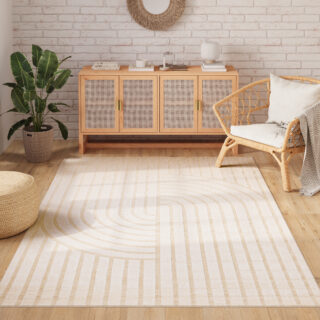 Buitenkleed Patio Creme Gestreept