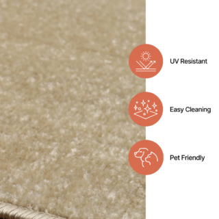 Vloerkleed Mono Indoor Outdoor Geel