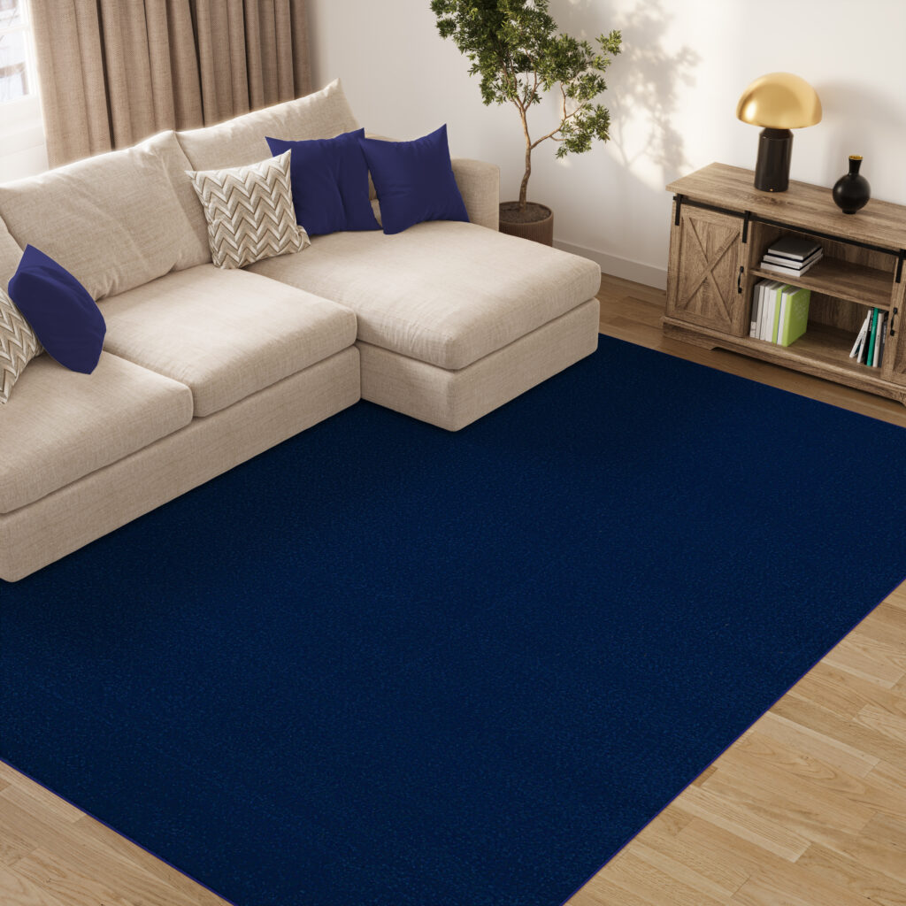 Vloerkleed Mono Indoor Outdoor Marineblauw