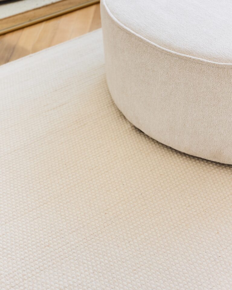 Vloerkleed Wol Loni Wit