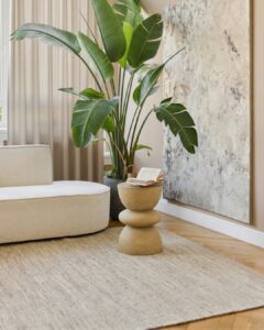 Vloerkleed Wol Loni Lichtbruin