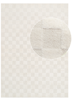 Vloerkleed Terra Crème Ruit