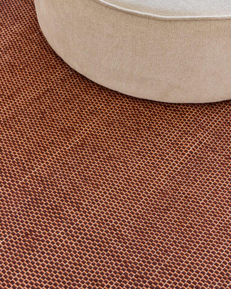 Vloerkleed Wol Loni Donkerbruin