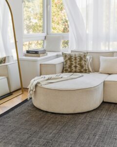 Vloerkleed Wol Loni Zwart