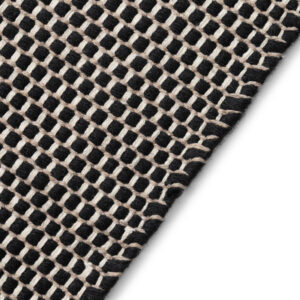 Vloerkleed Wol Loni Zwart