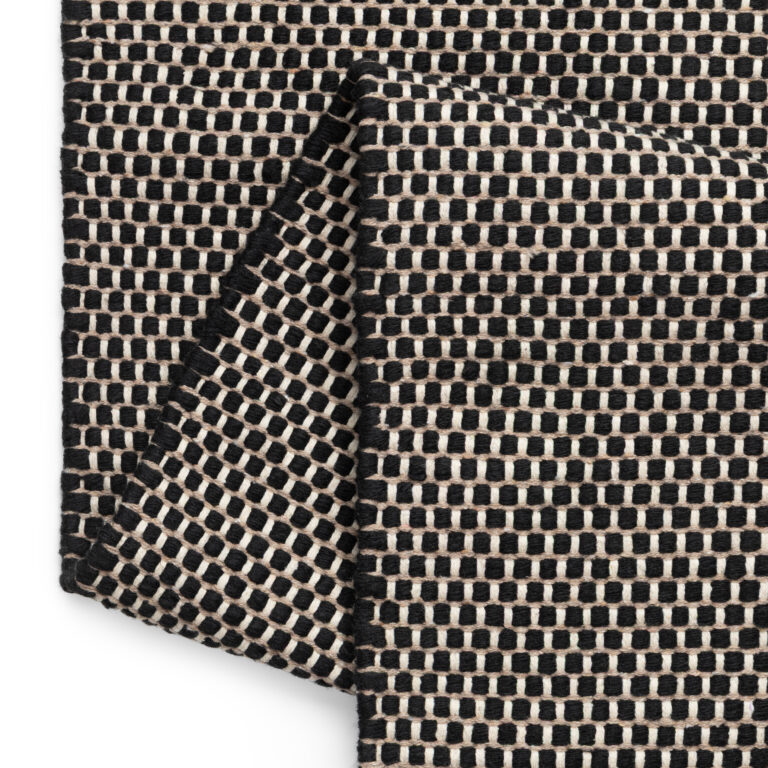 Vloerkleed Wol Loni Zwart