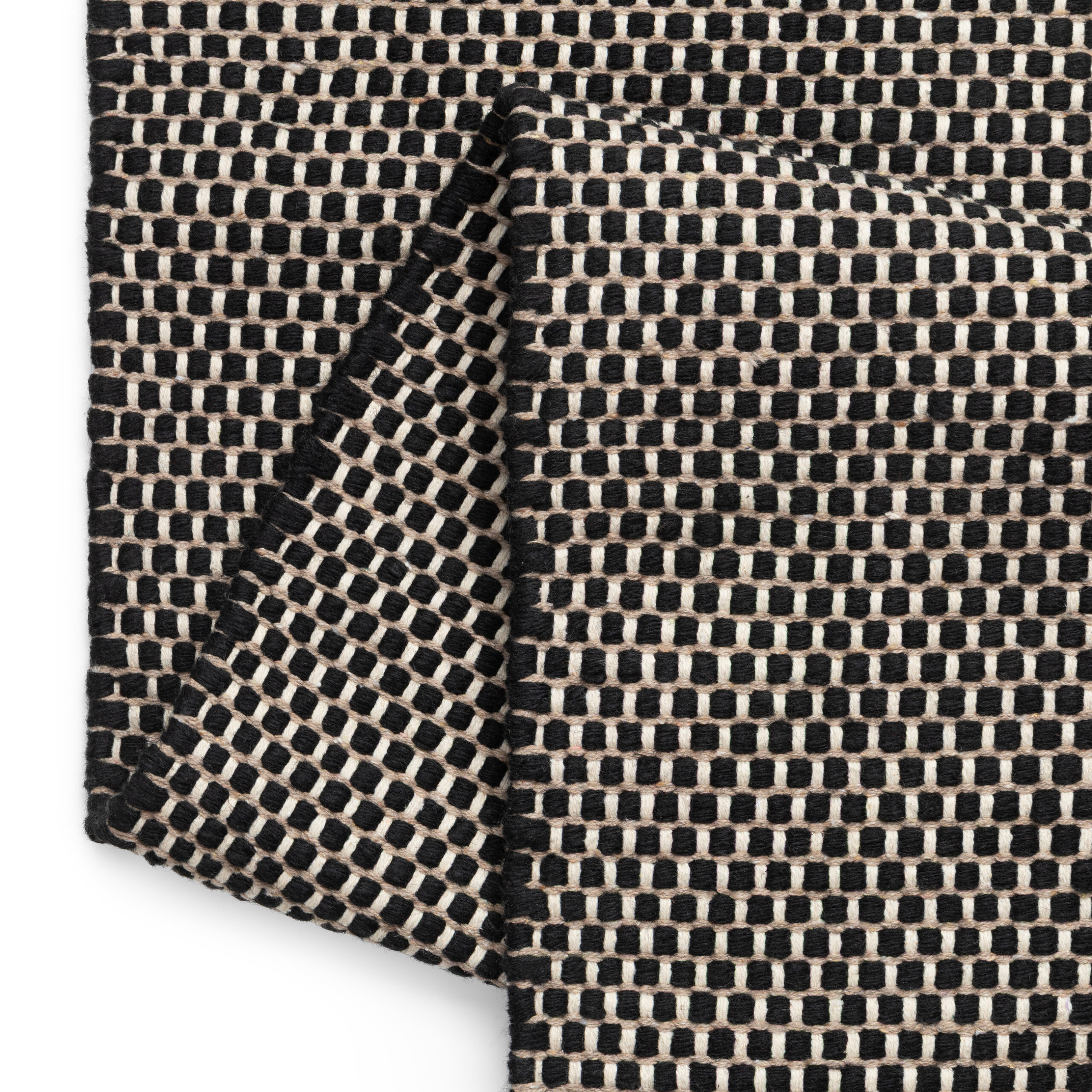 Vloerkleed Wol Loni Zwart