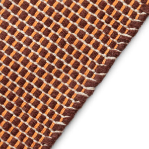 Vloerkleed Wol Loni Donkerbruin