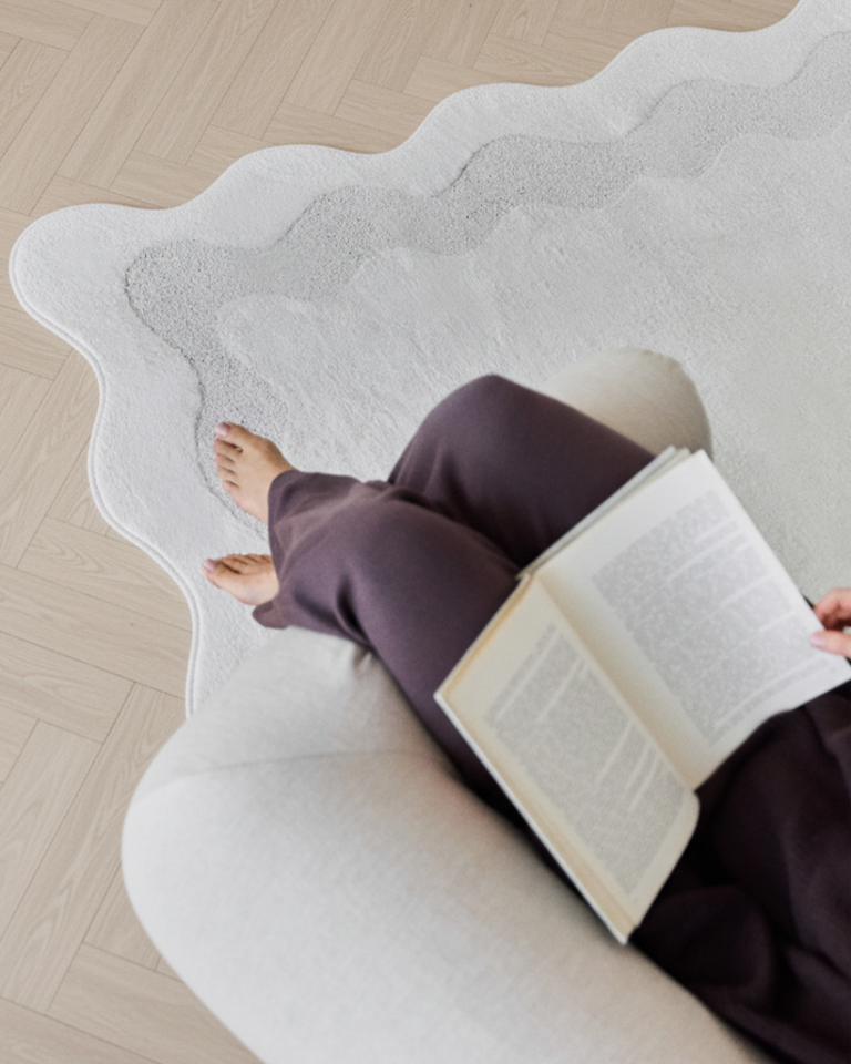 Vloerkleed Terra Crème Golf Onregelmatige Vorm