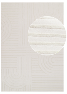 Vloerkleed Hygge Gebroken Wit Geometrisch