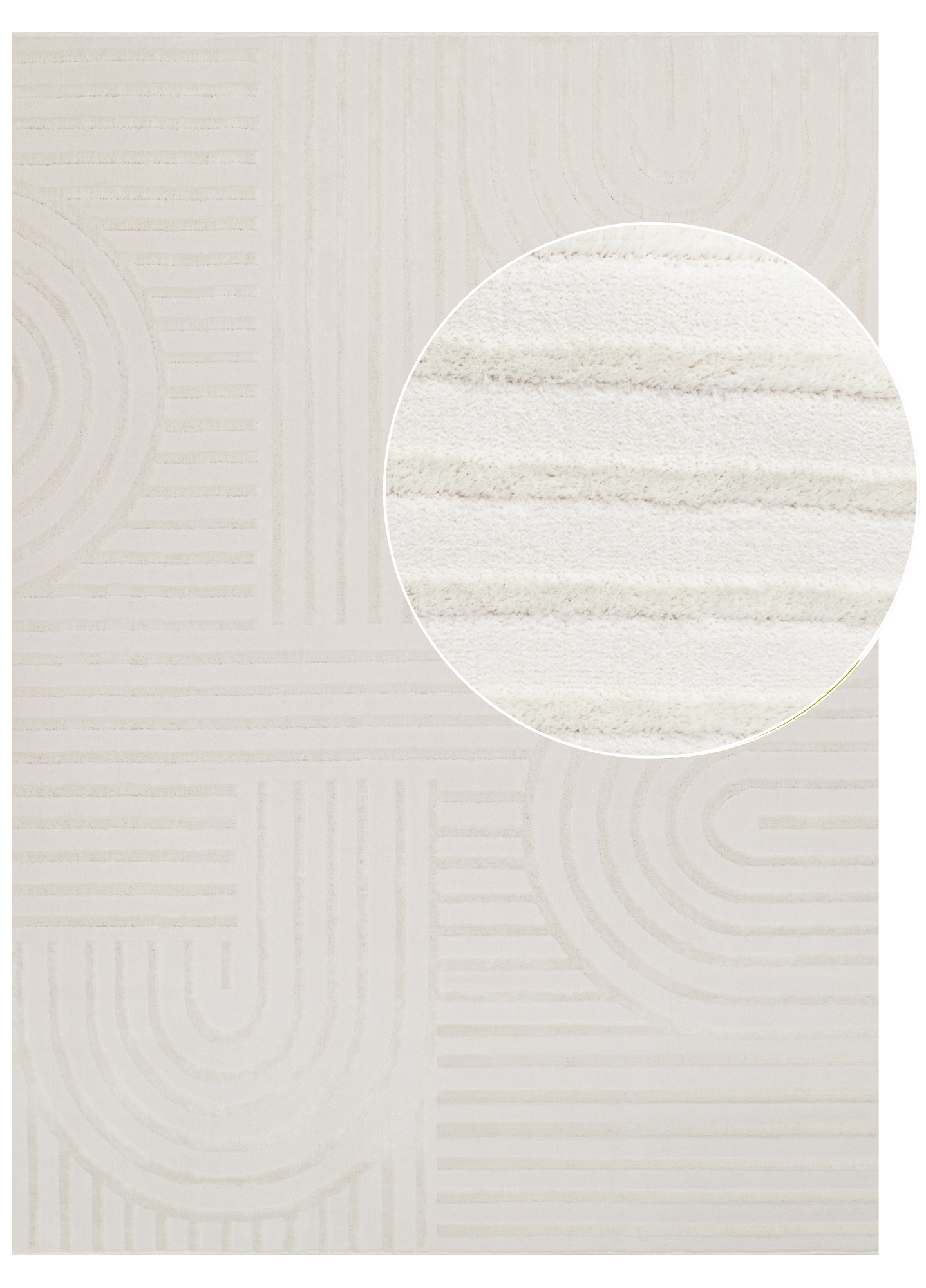 Vloerkleed Hygge Gebroken Wit Geometrisch